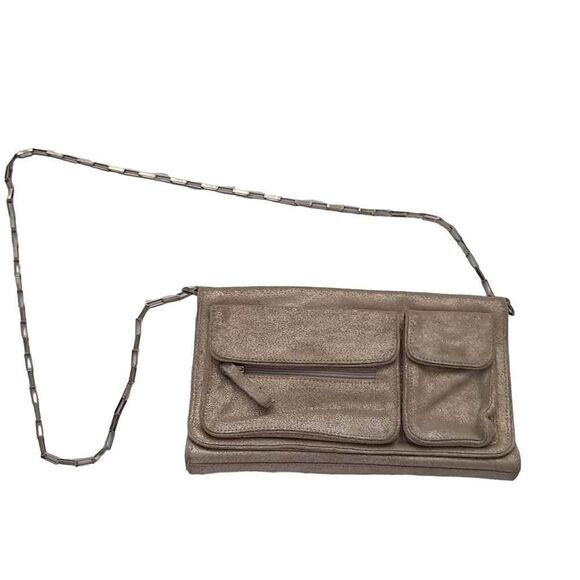 Banana Republic suede metallic shoulder bag NWOT - Picture 1 of 9